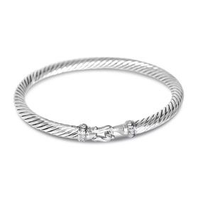 David Yurman Cable diamond buckle bracelet